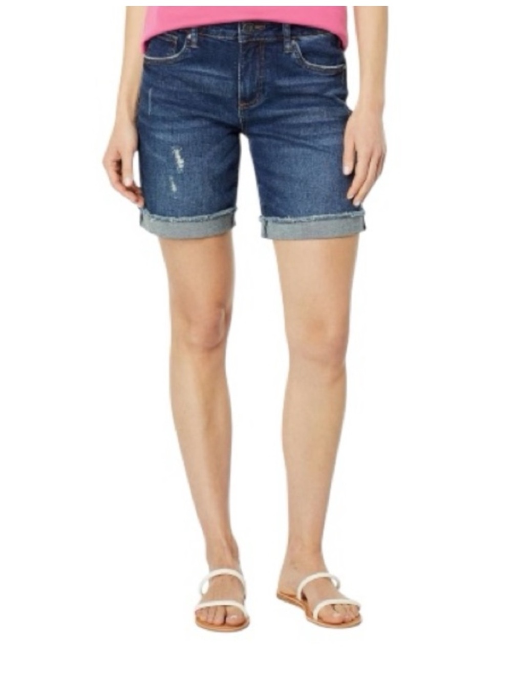 Kut From the Kloth Catherine Boyfriend Jean Short Denim Blue Size 8